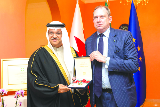 Baca president conferred with top Italian honour